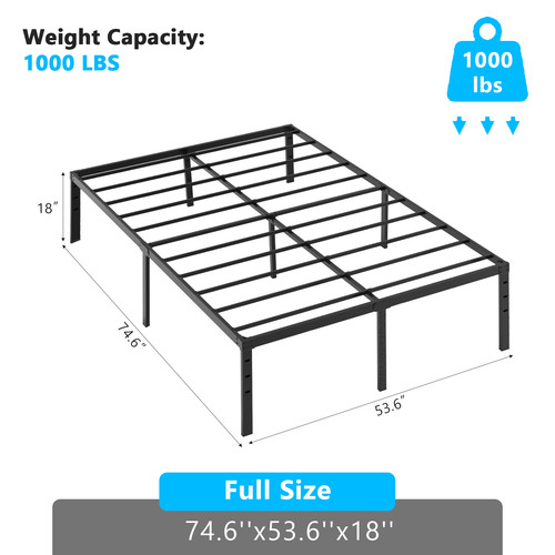 Metal bed frame twin - bed,